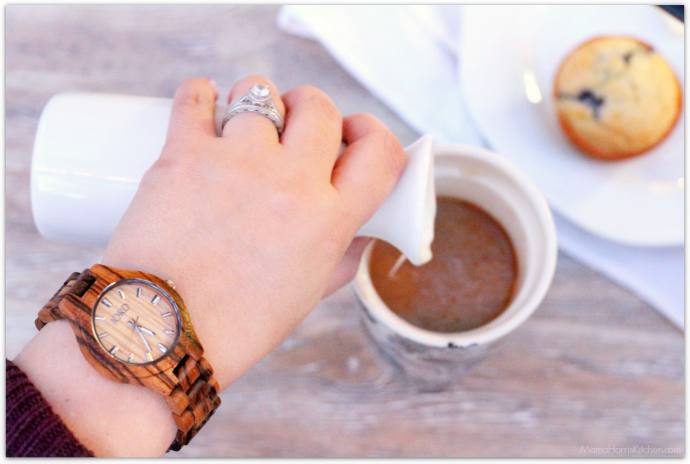 JORD wood watches Fieldcrest Zebrawood and Maple | Mama Harris' Kitchen