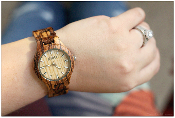 JORD wood watches Fieldcrest Zebrawood and Maple | Mama Harris' Kitchen