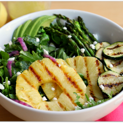 Grilled Pineapple Asparagus Salad | Mama Harris' Kitchen