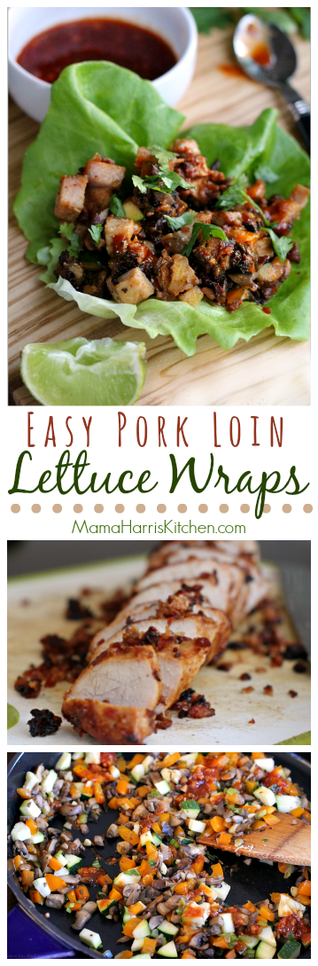 Easy Pork Loin Lettuce Wraps AD #RealFlavorRealFast | Mama Harris' Kitchen