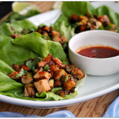 Easy Pork Loin Lettuce Wraps