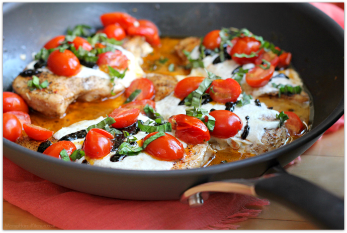 20 Minute Caprese Chicken PLUS a Circulon GIVEAWAY AD | Mama Harris' Kitchen