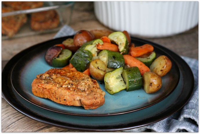 Instant Pot Spice-Rubbed Boneless Pork Chops with Veggies #OpenNature AD | Mama Harris' Kitchen