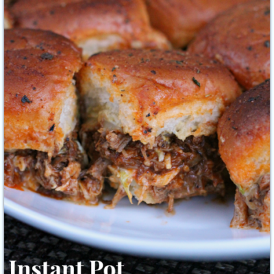 Instant Pot Bourbon BBQ Pulled Pork Sliders