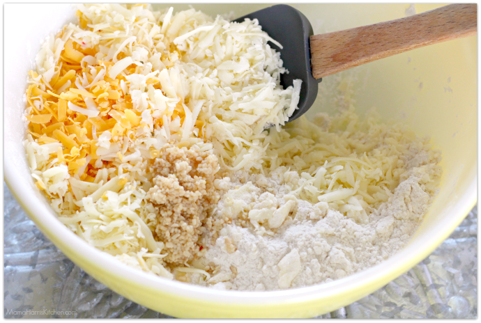 Three Cheese Garlic-Herb Drop Biscuits | Mama Harris' Kitchen
