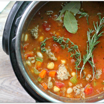Instant Pot Pasta E Fagioli Soup