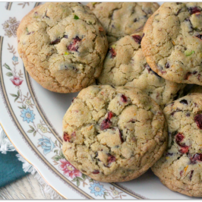 Cranberry Pistachio Citrus Cookies