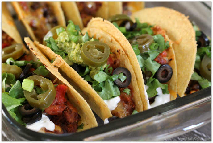Baked Turkey Tacos with Black Beans - Mama Harris' Kitchen
